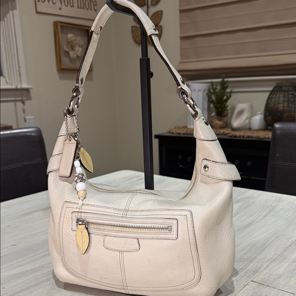 Coach Penelope Off-White Leather Hobo Bag